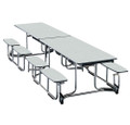 KI Uniframe UF12SB Split Bench Cafeteria Table 30 x 141