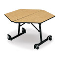 KI Uniframe UFHX4 48 inch Hexagonal Mobile Table
