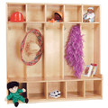 Wood Designs WD51020 Maple 5 Section Offset Seat Locker