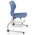 KI Intellect Wave IWC18BR Cantilevered Chair with Book Rack 18" Seat Height