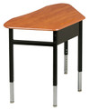 Capitol 330 Trapezoid Hard Plastic 19 x 26 Adjustable Height Desk