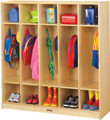 Jonti-Craft 2681JC Birch Coat Lockers with 5 Sections