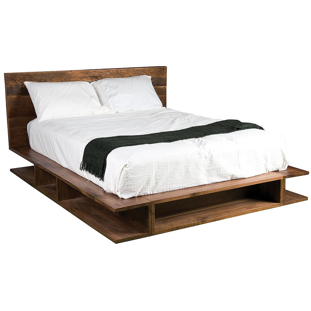 low profile platform bed frame king