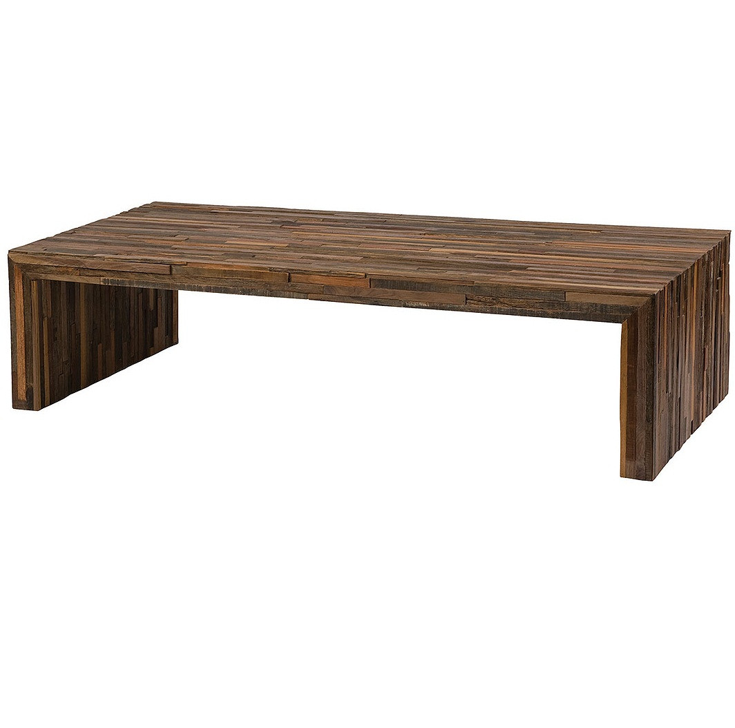 Coffee Table  Bina Contemporary Reclaimed Wood Cocktail Tables 