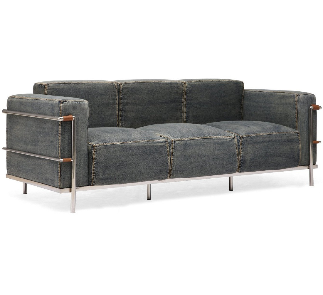 Colins Blue Denim Sofa Zin Home