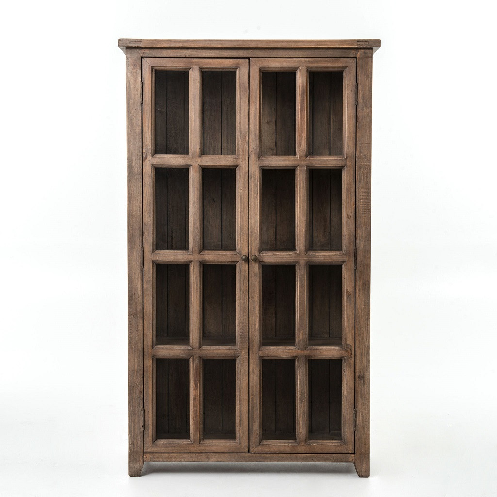 CoastalSolidReclaimedWoodDisplayStorageCabinetZin CoastalSolidReclaimedWoodDisplayStorageCabinetZin
