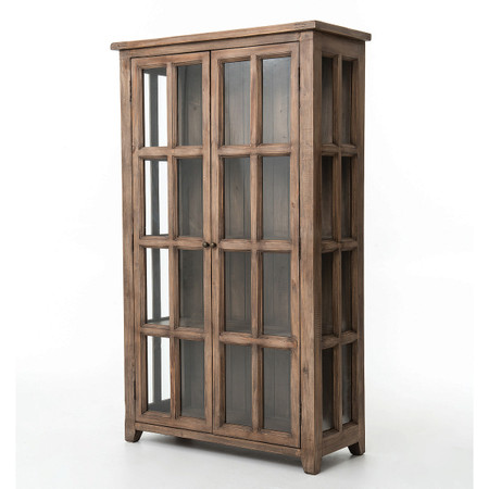  Room Bookcases &amp; Shelving Coastal Solid Wood Display Storage Cabinet