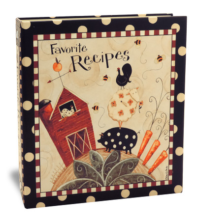 quality 4x6 dotty cottage recipe card binder ring bound 4x6 recipe card binder