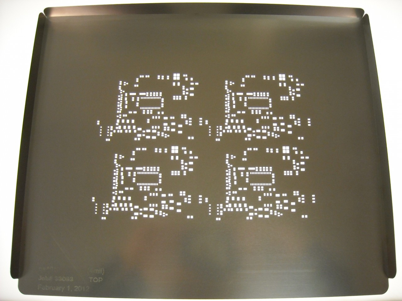 SMT prototype stencil for PCB prototype assembly