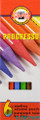 Koh-i-noor Progresso Woodless Colored Pencils Set of 6 colors