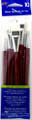 Plaid ® Brush Sets - White Nylon Brushes, 10pcs