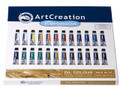 ArtCreation Oil Color Set of 24 colors (12ml tubes)