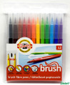 Koh-i-noor Brush Fibre Pens Set of 12 colors