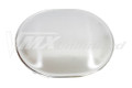 Front Number Plate Alloy Oval 280x235mm