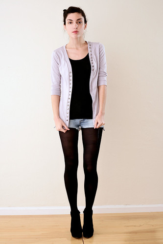 Pale Lavender Purple Sweater Jacket S