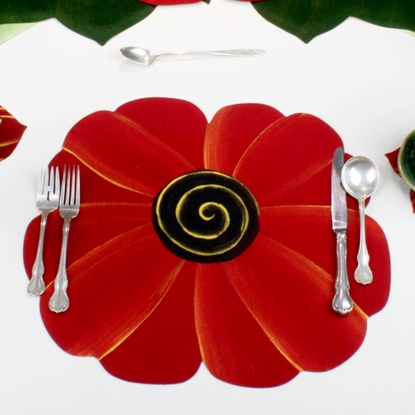 PLACEMATS Leaves, Flowers & Fruit Flower Placemats Carole Shiber