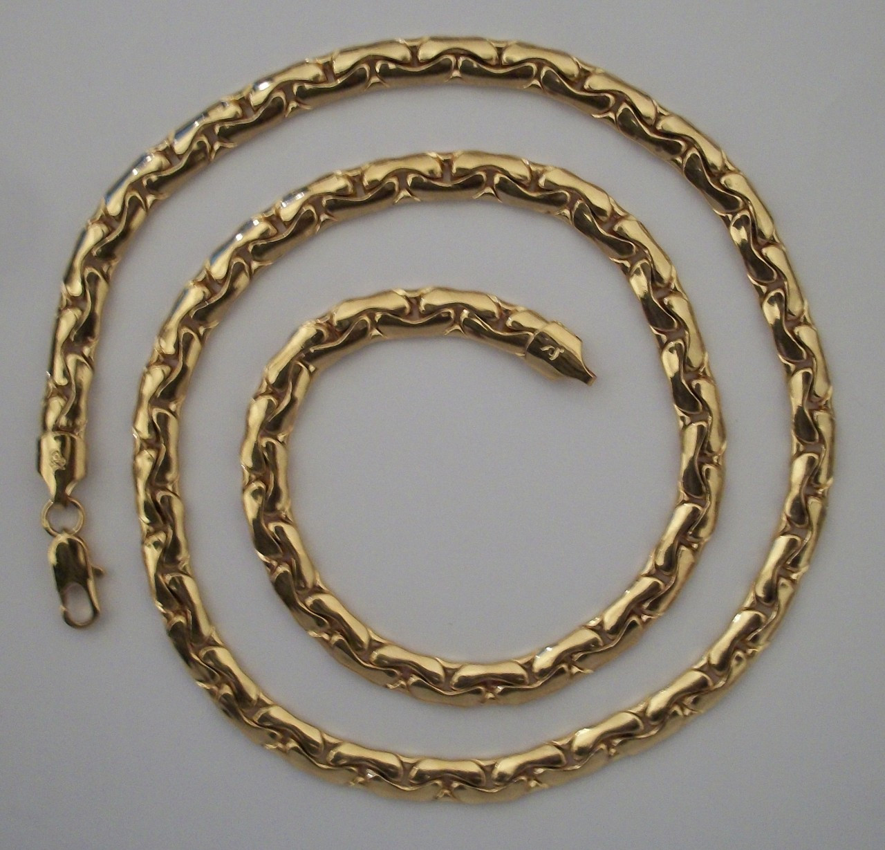 Snake Necklace on Gold Aztec Snake Necklace   Cambardi