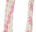 Braided Rein (Pink and White)