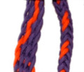 Braided Rein (Orange and Purple)