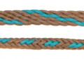 Braided Rein (Mocha & Aqua)