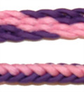 Braided Rein (Cotton Candy, Purple Grape)