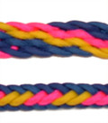 Braided Rein (Blue, Pink, Yellow)