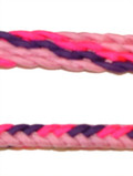 Braided Rein (Flamingo, Cotton Candy, Purple)