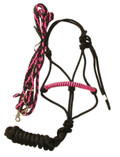 Halter and Rein Set (Pink & Black)