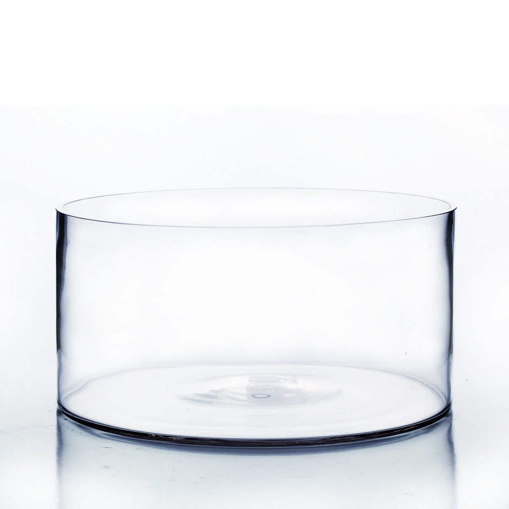 12" X 6" Cylinder Glass Vase - 4 Pieces - Events Wholesale