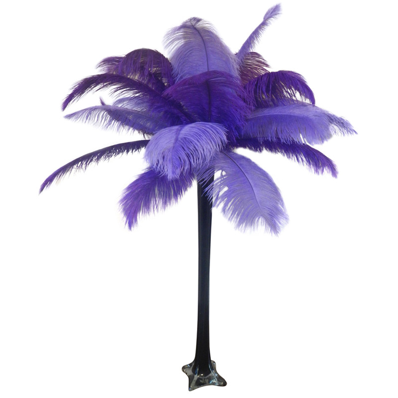 "Purple" Ostrich Feather Centerpiece Wholesale Event Solutions