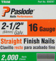 Paslode 650287 16 Ga. 2-1/2" Galv. Finish Nails - 2,000 per Box