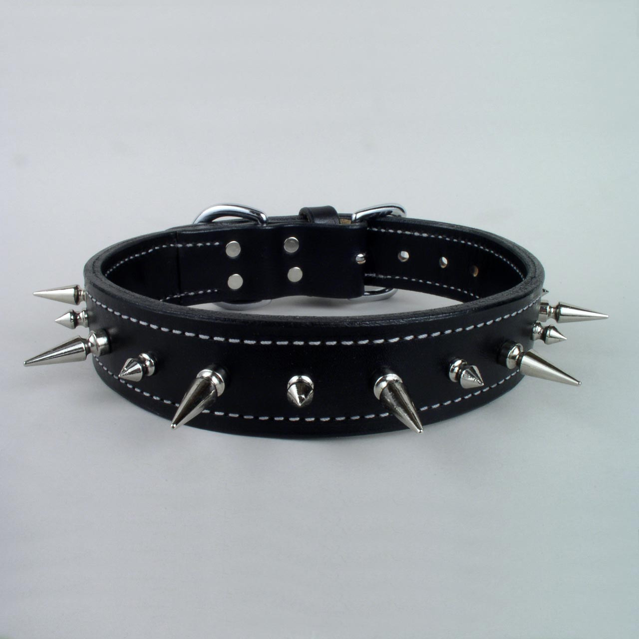 tough collars spiked tough leather collar 1 3 4 quot wide leathersmith designs inc tough collars spiked tough leather collar 1 3 4 quot wide leathersmith designs inc