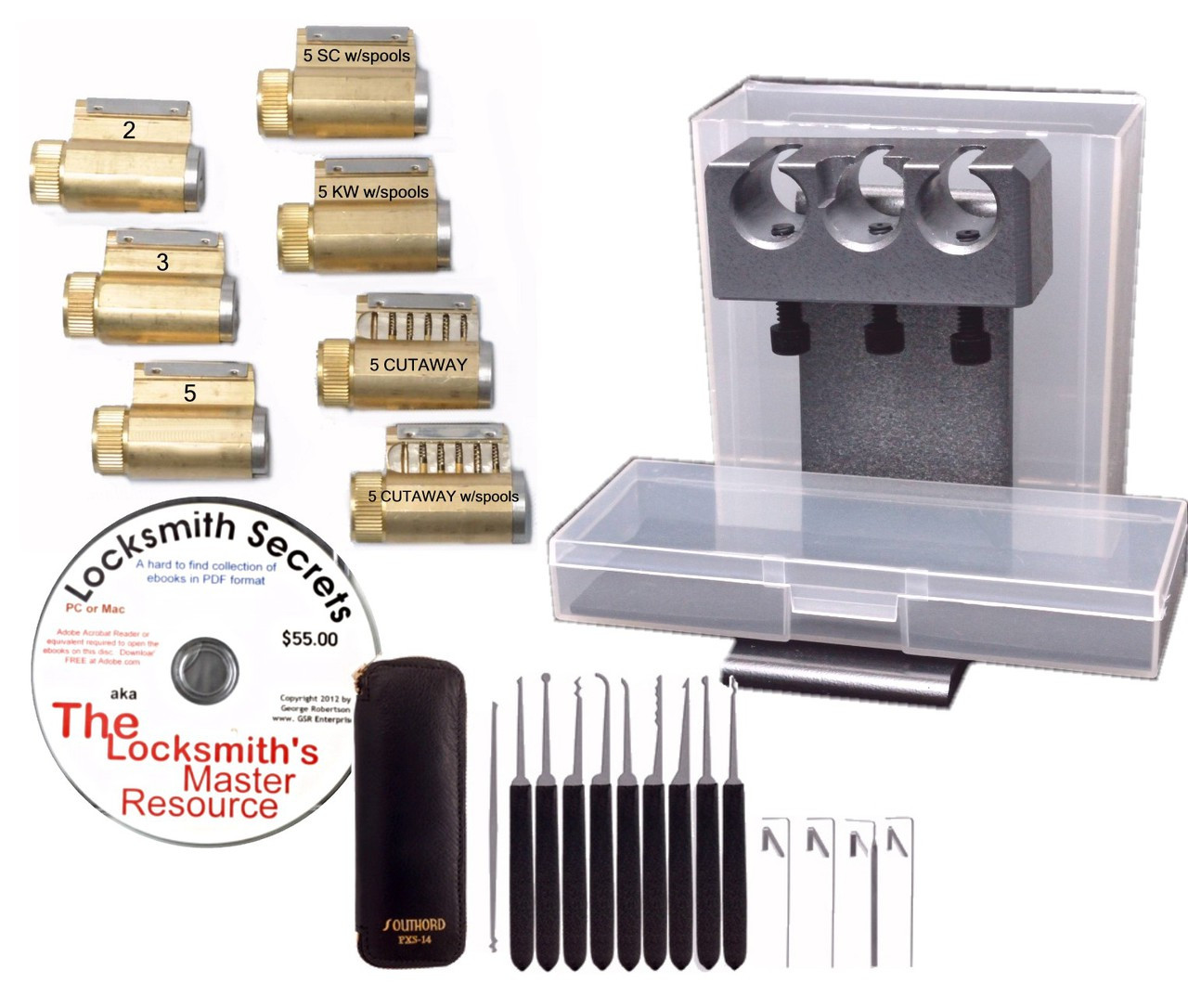 Nylon Zelden band Advanced Lock Picking Practice Kit - A Complete Kit for More Advanced Users