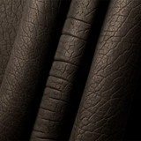 Ute black American Buffalo leather (Bison leather) sides