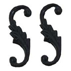 Black Enameled S-Hook 4 pc/pkg