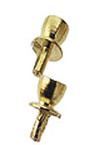 Brass Small Round Knob 6pc/pkg