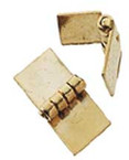 Brass Sq. Hinge 4pc/pkg