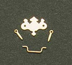 Brass Chip Draw Pull 6set/pk