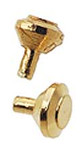 Brass Round Cab Pull 6pc/pkg