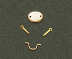 Brass HepwhtDrawPull 6set/pkg