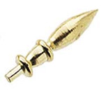 Brass Finial 4pc/pkg