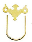 Brass Lg Chip Plate/Bail 12st/pk
