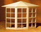 24-Light Bay Dollhouse Window
