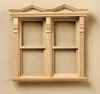 Vict Side-by-Side Work Dollhouse Window