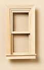 Trad Working Attic Dollhouse Window