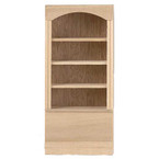 Dollhouse Furniture Wood 1Unit 4 Shelf Dollhouse Bookcase