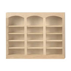 Dollhouse Furniture Wood 3Unit 5 Shelf Dollhouse Bookcase
