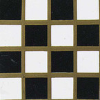 Dollhouse Flooring Black & White Checker Dollhouse Vinyl Tile Floor