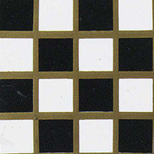 Dollhouse Flooring Black & White Checker Dollhouse Vinyl Tile Floor