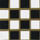 Dollhouse Flooring Black & White Checker Dollhouse Vinyl Tile Floor